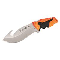 4.5in drop-point guthook blade with satin finish