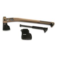 Waterproof gear storage stick nests in handle, Coyote