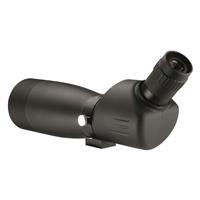 Angled eyepiece with grooved zoom dial