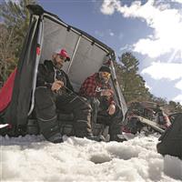 Flip-style Ice Fishing Shelter