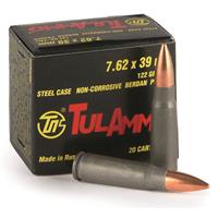 TulAmmo, 7.62x39mm, FMJ, 122 Grain, 1,000 Rounds