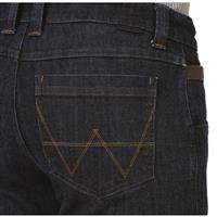 The classic "W" pocket stitching, Denim Wash