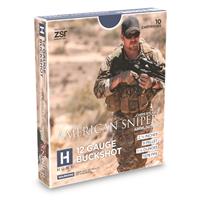 American Sniper Hunt, 12 Gauge, 2 3/4&quot; Shells, 00 Buckshot, 9 Pellets, 100 Rounds