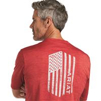 Ariat Men&#039;s Charger Vertical Flag Shirt