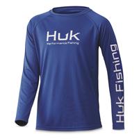 Huk Pursuit Fin Fade Long Sleeve Shirt - 730110, T-Shirts at Sportsman's  Guide
