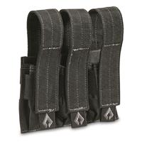 Advanced Warrior Solutions Universal Triple Handgun Magazine Pouch