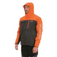 Grundens Men's Transmit Waterproof Jacket, Red Orange