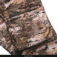 Bellowed cargo pockets with zipper