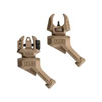 FAB Defense 45° Offset Front & Rear Flip-Up Sights, Right Offset, FDE