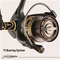 Plueger Supreme XT Spinning Reel, Size 25, 5.2:1 Gear Ratio