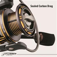Plueger Supreme XT Spinning Reel, Size 25, 5.2:1 Gear Ratio