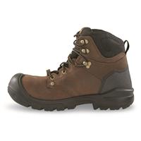 KEEN Utility Men's Independence 6" Waterproof Safety Toe Work Boots, Dark Earth/black