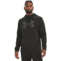 Under Armour Men's Armour Fleece Big Logo Hoodie, Black/Black/Pitch Gray