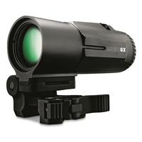 Adjustable flip mount allows for right- or left-handed use