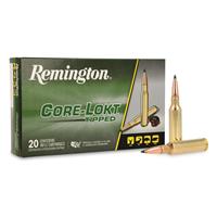 Remington Core-Lokt Tipped, 6.5mm Creedmoor, Polymer Tip, 129 Grain, 20 Rounds