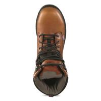 Rocky Men's Worksmart USA 8" Waterproof Safety Toe Work Boots, Brown