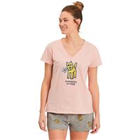 Life Is Good Women&#039;s Rocket Kindness Short Sleeve Sleep Shirt