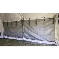 Huge side windows with mesh panels