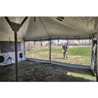Huge side windows with mesh panels