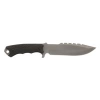 6in drop-point hollow-ground blade with Ti Nitride finish