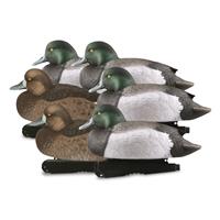 Avery GHG Hunter Series Oversized Bluebill Duck Decoys, 6 Pack