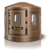 Maverick XL Hunting Blind, Brown with Clear Windows