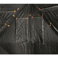 Black PU-coated fabric eliminates scent, shine, and noise