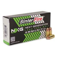 SinterFire NXG Lead-Free Ball, .380 ACP, FMJ, 75 Grain, 20 Rounds