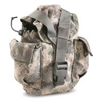 U.S. Military Surplus MOLLE II General Purpose Pouch with Canteen, Used