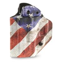 Mission First Tactical Ambidextrous Appendix IWB/OWB Holster, Springfield Hellcat, American Flag