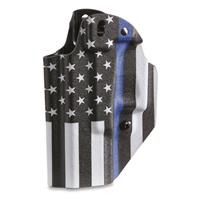 Mission First Tactical Ambidextrous Appendix IWB/OWB Holster, Glock 19, Thin Blue Line