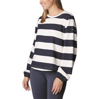 Columbia Women's Trek Seasonal FT Graphic Crew, Collegiate Navy