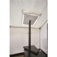 Stove jack fits 5in stove pipes (stove not included)