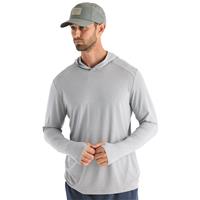 Free Fly Men's Bamboo Shade Hoodie, Heather Aspen Gray