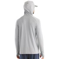 Free Fly Men's Bamboo Shade Hoodie, Heather Aspen Gray