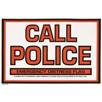 U.S. Municipal Surplus Call Police Emergency Distress Signs, 4 Pack, New
