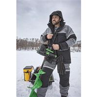 2-way full-zip front with snap storm flap