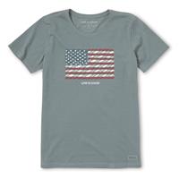 Life Is Good Women&#039;s Geometric Flag Crusher Tee