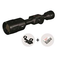 ATN ThOR 4 (640x480) 2.5-25x Smart HD Thermal Rifle Scope with Dual Ring Cantilever Mount & SD Card