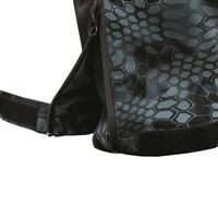 Thigh-length leg zippers with hook-and-loop cuff adjustment