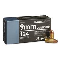 Aguila, 9mm, JHP, 124 Grain, 50 Rounds