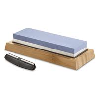 SZCO Sharpening Whetstone With Angle Guide, 1,000/6,000 Grit