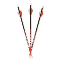Carbon Express Maxima Red Fletched Arrows, 6 Pack