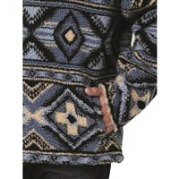 Welted hand pockets and pass-through front