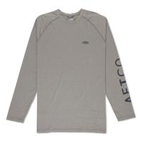 AFTCO Samurai Long-Sleeve Sun Protection Shirt, Steel Heather