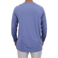 AFTCO Samurai Long-Sleeve Sun Protection Shirt, Brillant Blue Heather