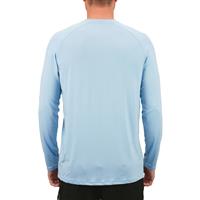 AFTCO Samurai Long-Sleeve Sun Protection Shirt, Airy Blue Heather