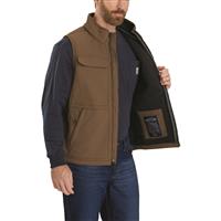 Carhartt Men's Super Dux Relaxed Fit Sherpa-Lined Vest, Coffee