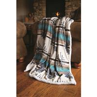 Carstens Inc. Wrangler Lone Mountain Throw Blanket