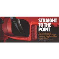 Straight trigger with 6.5 lb. pull